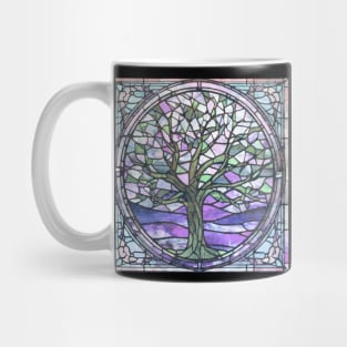 Stained glass window tree phish fans dead head hiking outdoors spiritual nature Mug